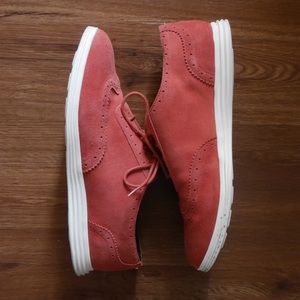 Cole Haan Grand.OS Women's Red Suede Shoes